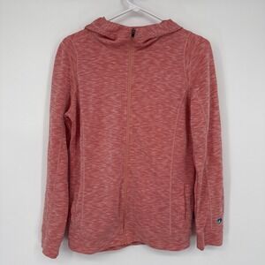 Kuhl Hoodie Womens XS Pink Moongazer Full Zip Flatlock Stitching Hoodie Hiking